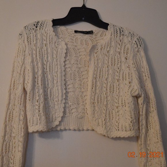 The Limited White Sweater Shrug Size S